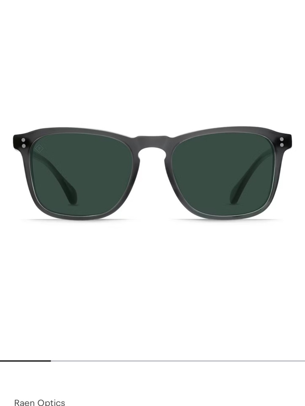 RAEN Wiley Sunglasses Matte Grey Crystal Polarized